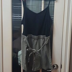 Black and green romper shein plus size 3X